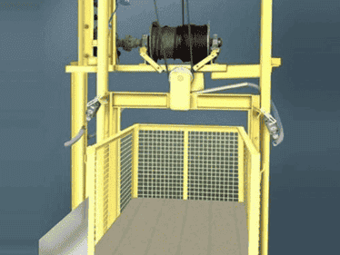 Hydraulic goods lift